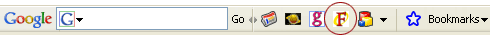 Femail button on Google v4 Toolbar