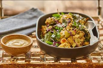 Roasted Cauliflower and Macadamia Salad