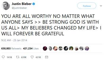 Justin Bieber Makes Twitter History | Girl.com.au