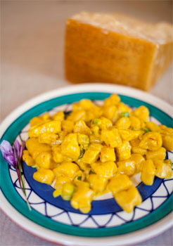 Ricotta, Parmigiano Reggiano and Saffron Dumplings